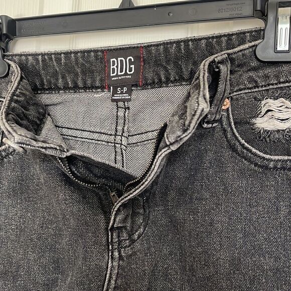 Urban Outfitters BDG Black Washed Denim Distressed Skirt size small - Picture 5 of 5
